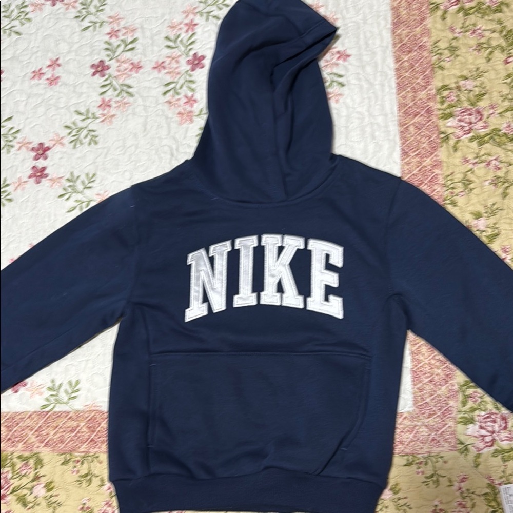 Nike Blue Sweatshirt Classic Pullover Hoodie